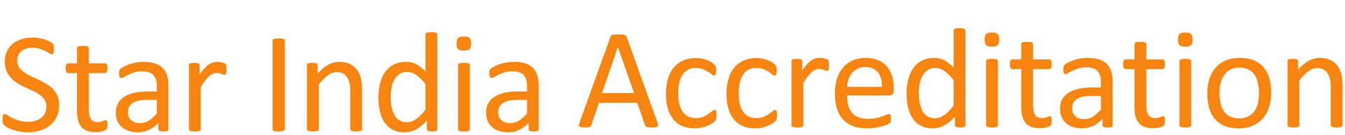 Star India Accreditation
